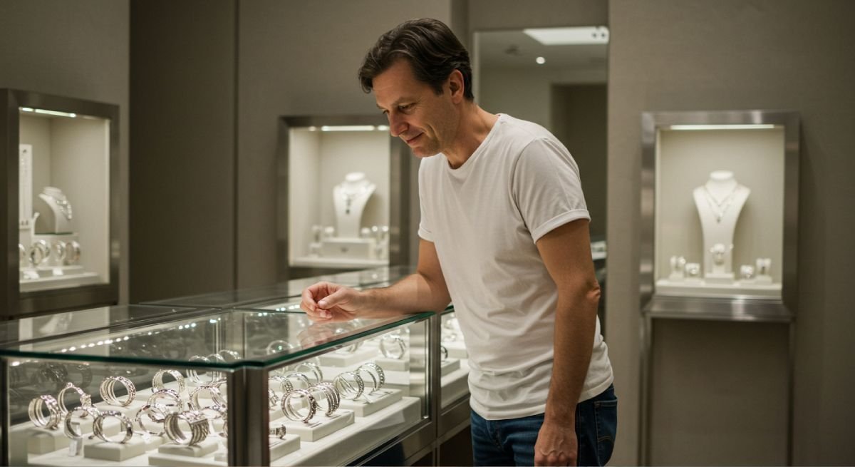 4. He’s Suddenly Into Jewelry Conversations