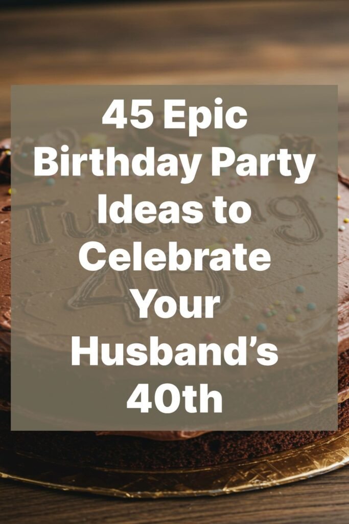 45 Epic Birthday Party Ideas to Celebrate Your Husband’s 40th