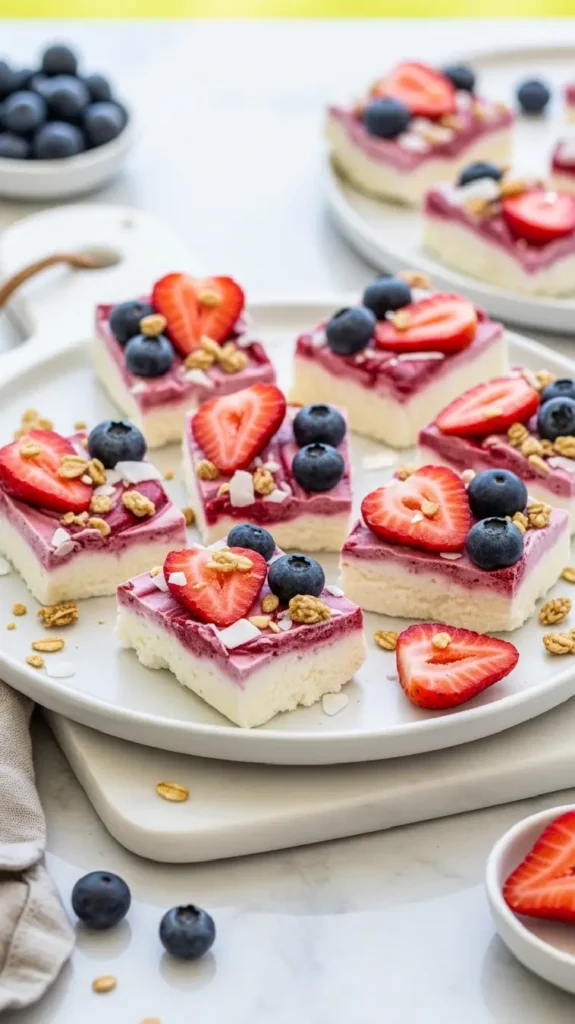 Frozen Yogurt Berry Bark