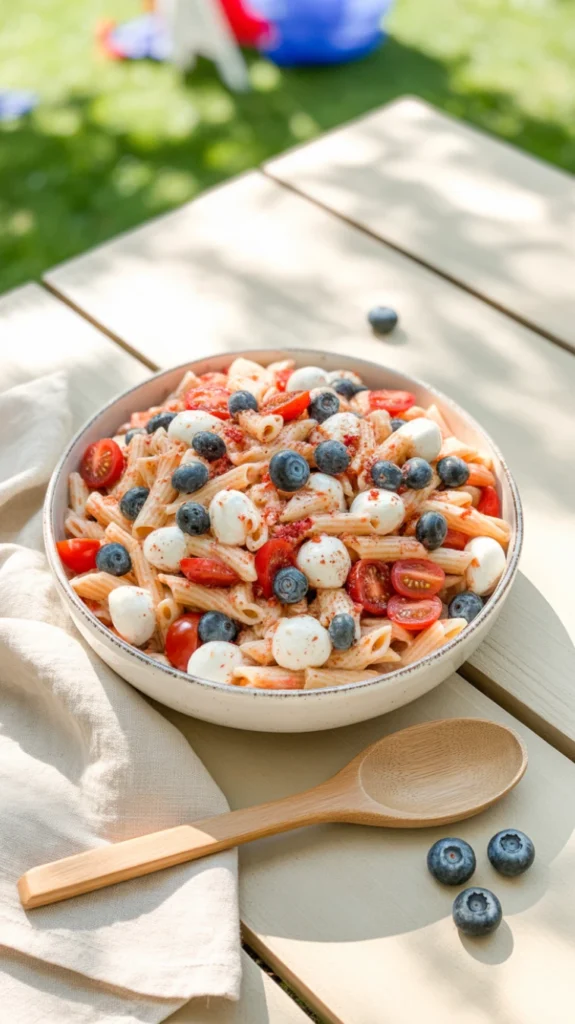 Red, White, and Blue Pasta Salad