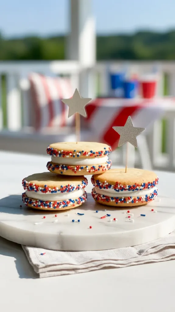 Sparkler Cookie Sandwiches