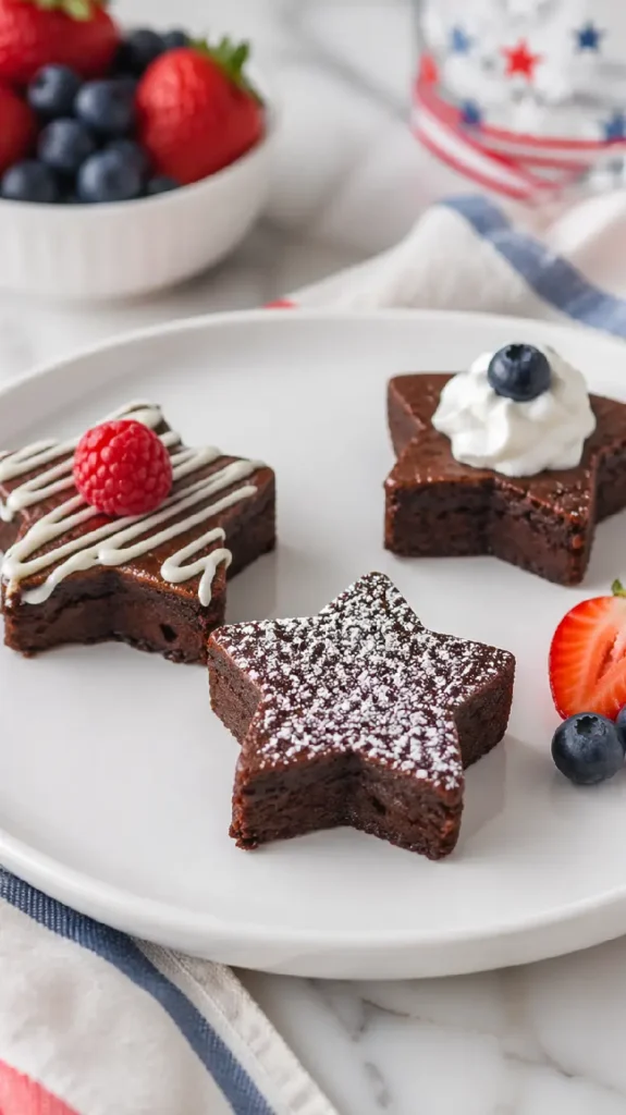 Star Shaped Brownie Bites